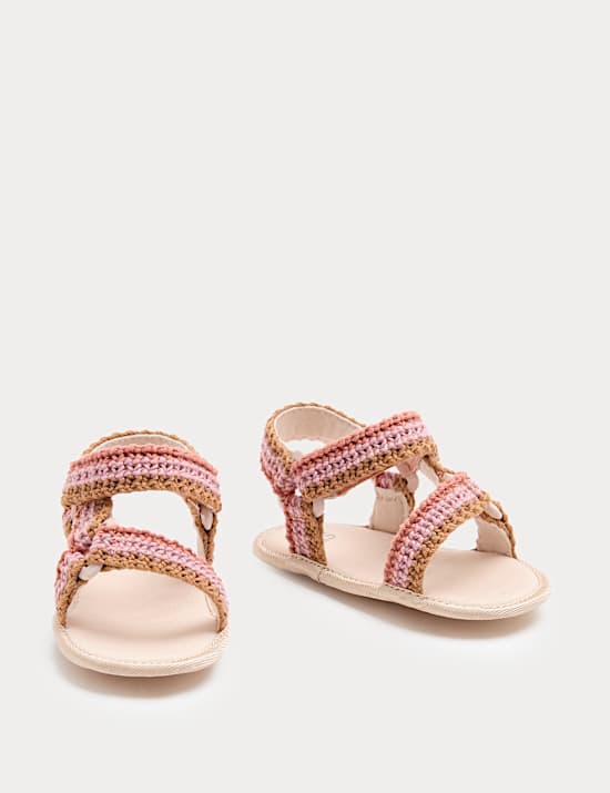 Baby Crochet Trekker Pram Sandals (0-18 Mths)