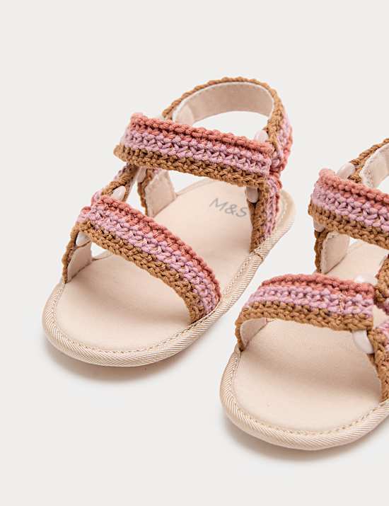 Baby Crochet Trekker Pram Sandals (0-18 Mths)