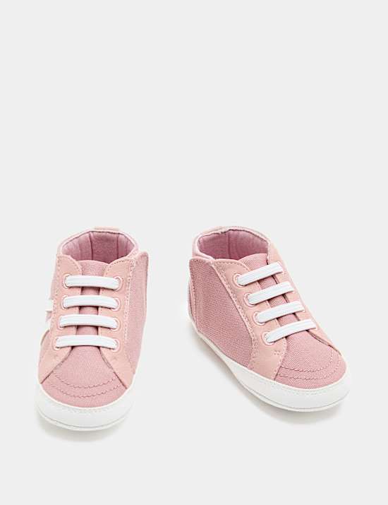 Baby Canvas Riptape Pram Trainers (0-18 Mths)