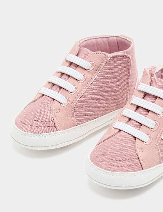 Baby Canvas Riptape Pram Trainers (0-18 Mths)