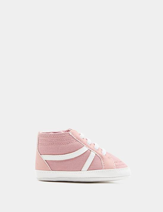 Baby Canvas Riptape Pram Trainers (0-18 Mths)