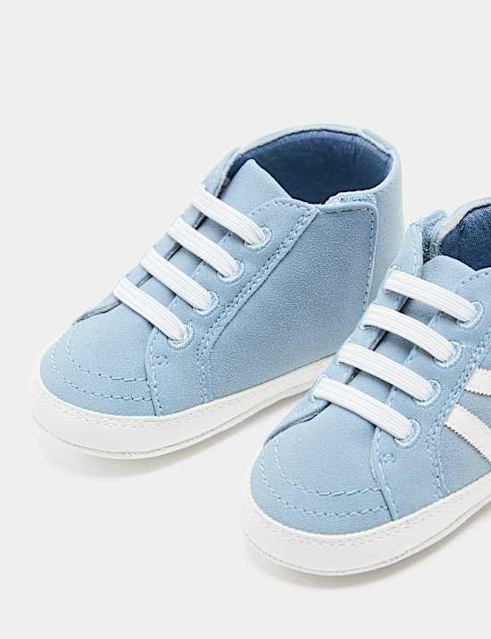 Baby Canvas Riptape Pram Trainers (0-18 Mths)