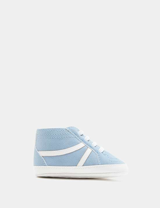 Baby Canvas Riptape Pram Trainers (0-18 Mths)