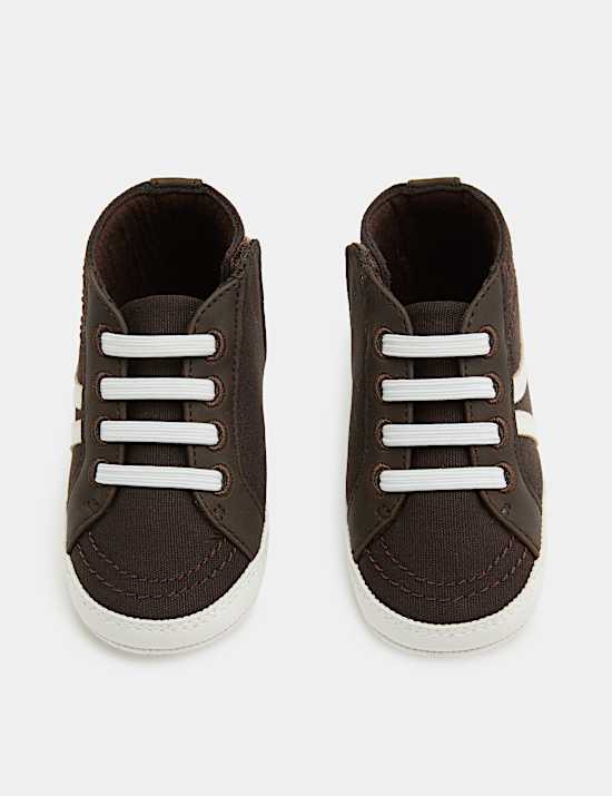 Baby Canvas Riptape Pram Trainers (0-18 Mths)