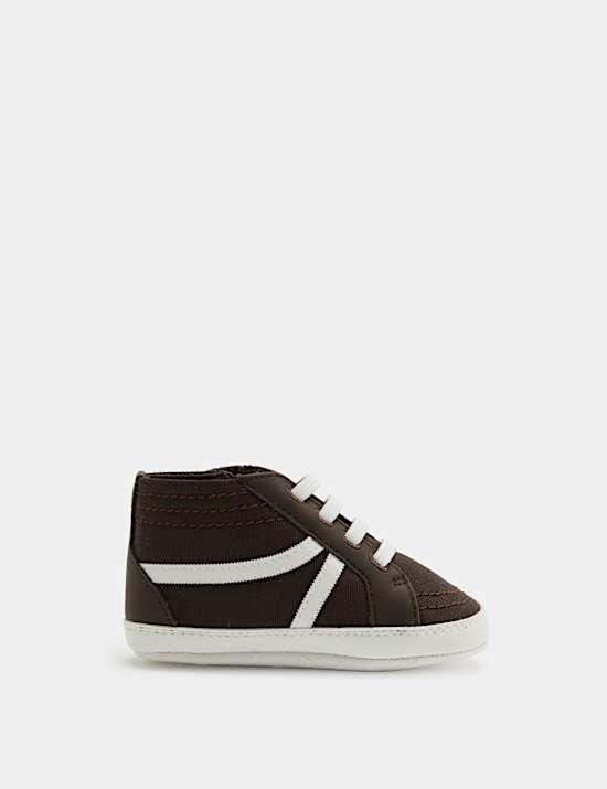Baby Canvas Riptape Pram Trainers (0-18 Mths)