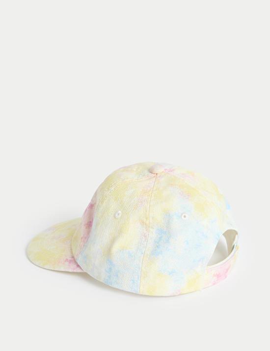 Kinder-Baseballkappe aus reiner Baumwolle mit Tie-Dye-Muster (3–13 J.)