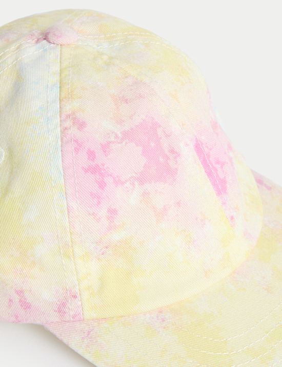 Kinder-Baseballkappe aus reiner Baumwolle mit Tie-Dye-Muster (3–13 J.)