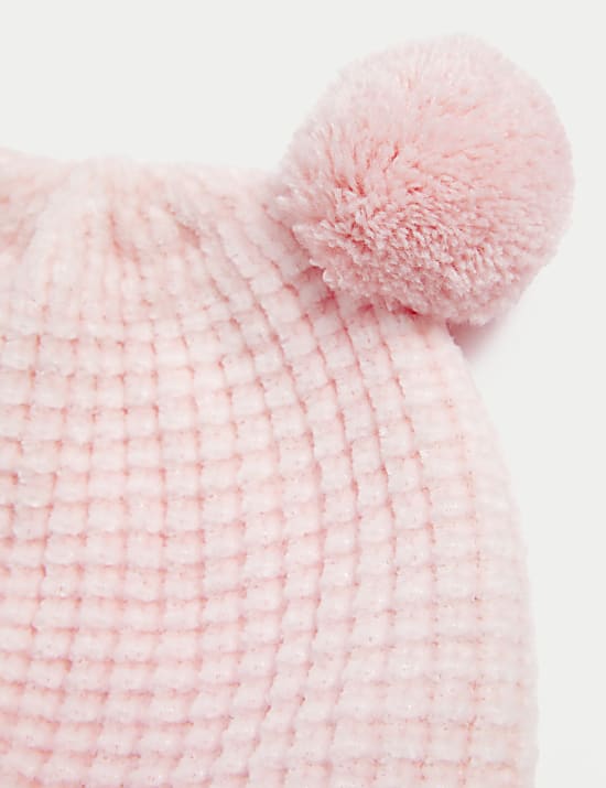 Παιδικός σκούφος με δύο πον-πον (0-3 ετών)