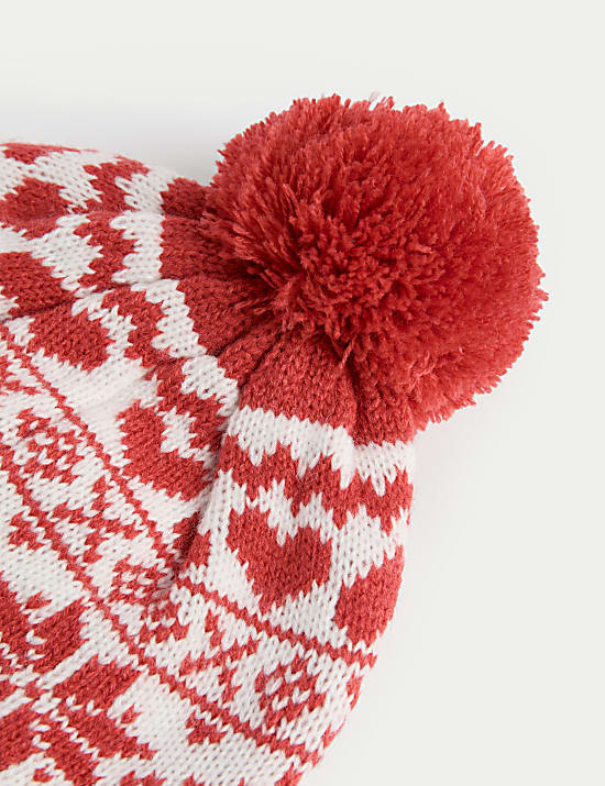 Kid's Cotton Rich Hat and Mitten Set (3 Mths-3 Yrs)