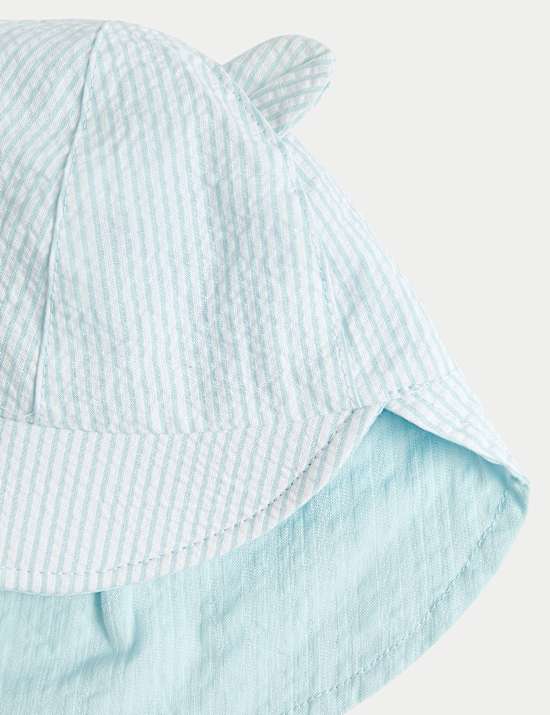 Chapeau &eacute;t&eacute; r&eacute;versible 100 % coton (jusqu&rsquo;au 12 mois)