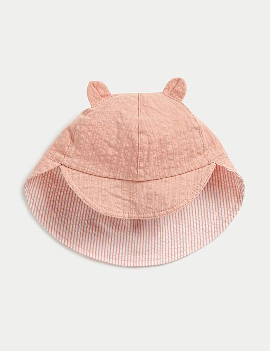 Kids' Pure Cotton Reversible Sun Hat (1-6 Yrs)