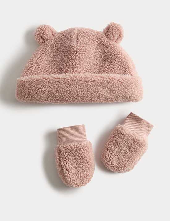 Baby Borg Bear Hat and Mittens Set (0-36 Mths)