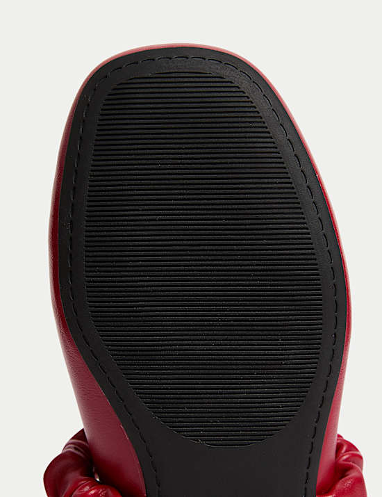 Kids' Ruched Strap Ballet Pumps (4 Small - 6 Large)