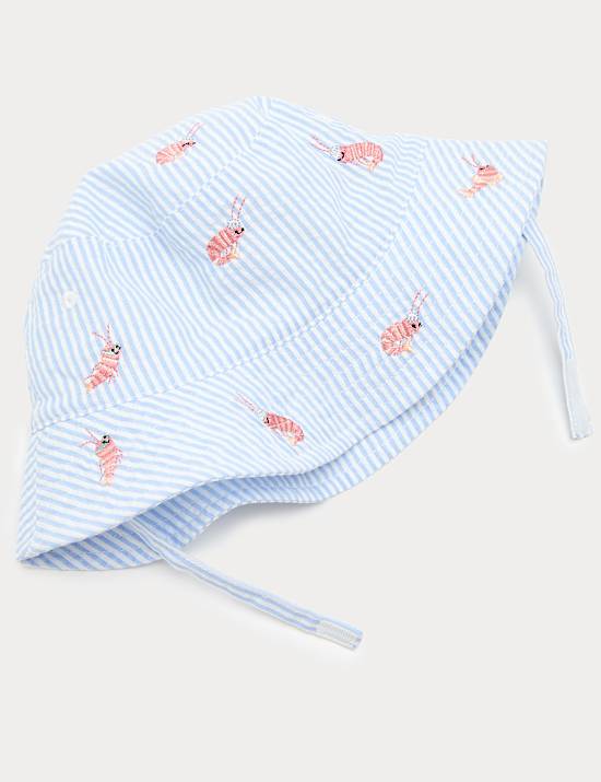 Gorro de pescador con dise&ntilde;o de gambas costeras para beb&eacute; (0-3 a&ntilde;os)