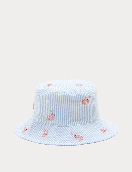 Gorro de pescador con dise&ntilde;o de gambas costeras para beb&eacute; (0-3 a&ntilde;os)