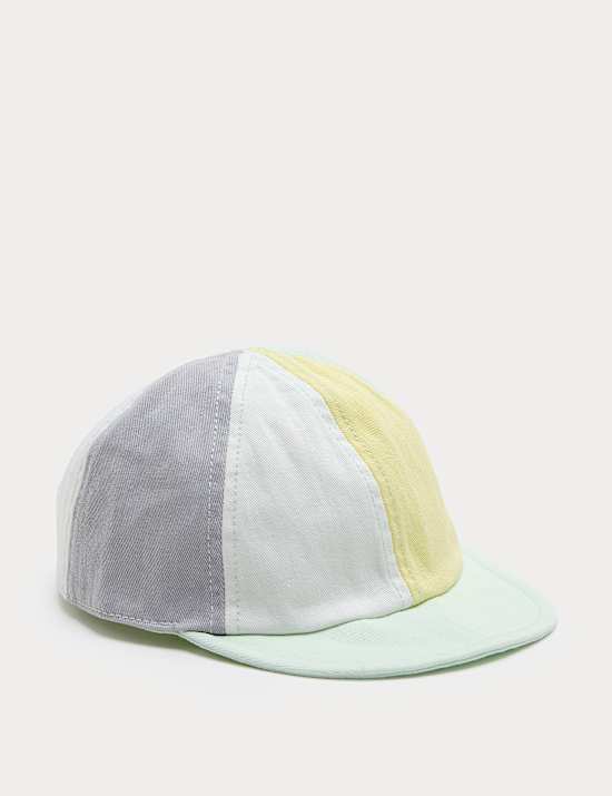 Gorra 100 % algod&oacute;n con bloques de colores (0-3 a&ntilde;os)