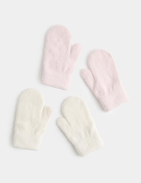 Baby 2pk Ribbed Mittens
