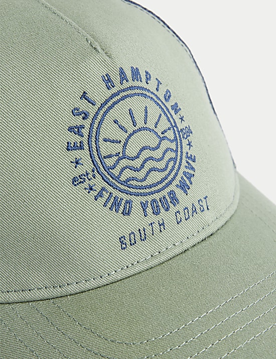 Pure Cotton Embroidered Baseball Cap (1-13 Yrs)