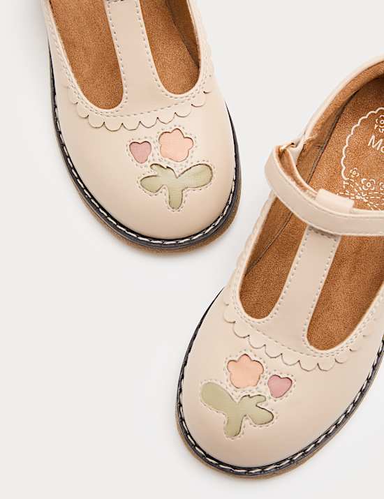 Kid's Heritage Bow T-Bar Shoes (5 Small - 2 Large)