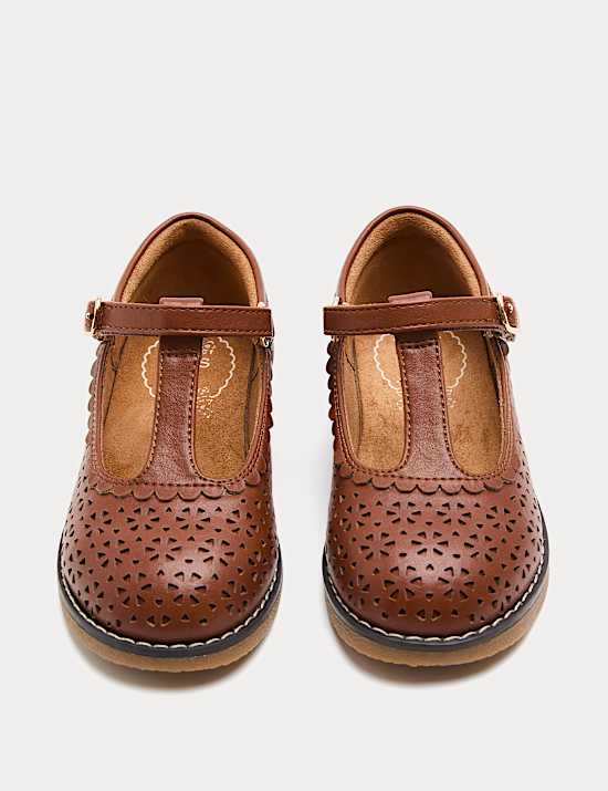 Kid's Heritage Bow T-Bar Shoes (5 Small - 2 Large)