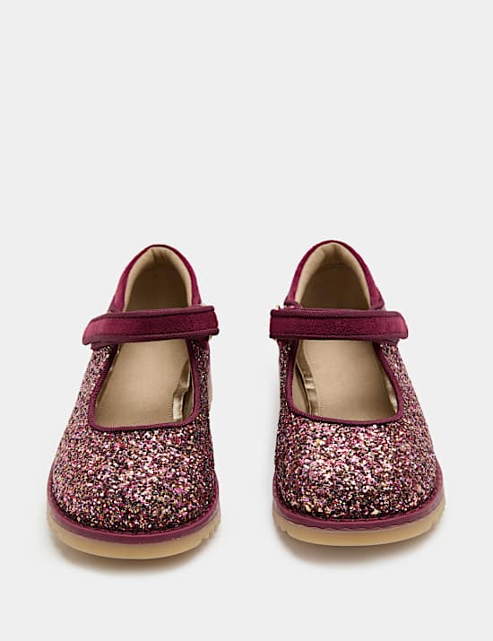 Kids' Glitter Heritage Mary Jane Shoes (4 Small - 2 Large)