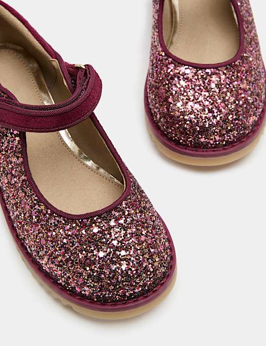 Kids' Glitter Heritage Mary Jane Shoes (4 Small - 2 Large)