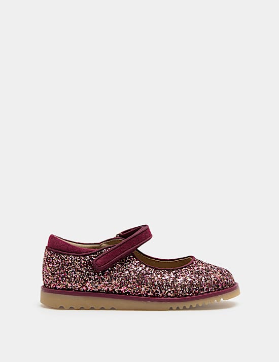 Kids' Glitter Heritage Mary Jane Shoes (4 Small - 2 Large)