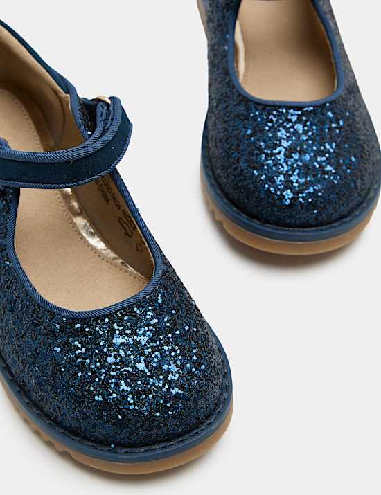 Kids' Glitter Heritage Mary Jane Shoes (4 Small - 2 Large)