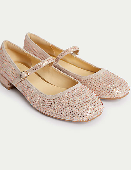 Ballerinas mit Strassbesatz f&uuml;r Kinder (33,5&ndash;39,5)