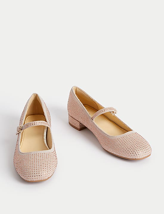 Ballerinas mit Strassbesatz f&uuml;r Kinder (33,5&ndash;39,5)