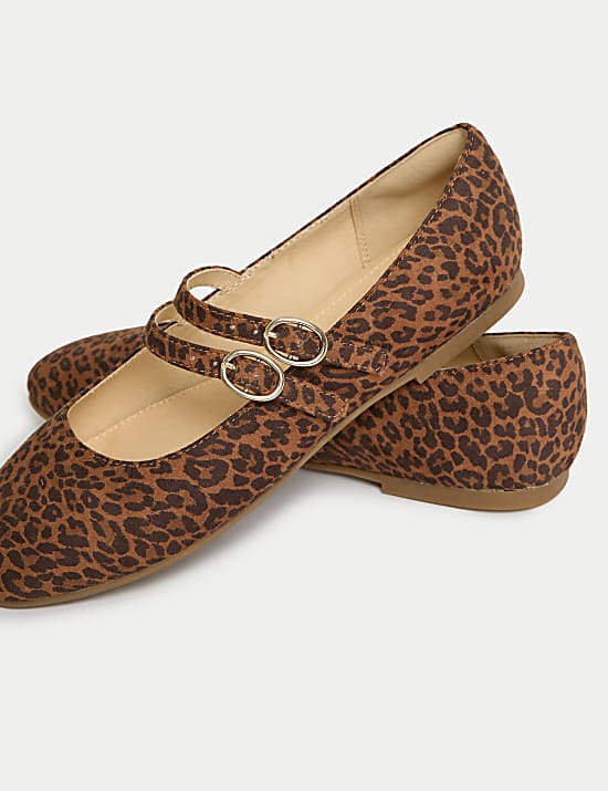 Bailarinas infantiles con estampado animal (1-6&nbsp;grande)