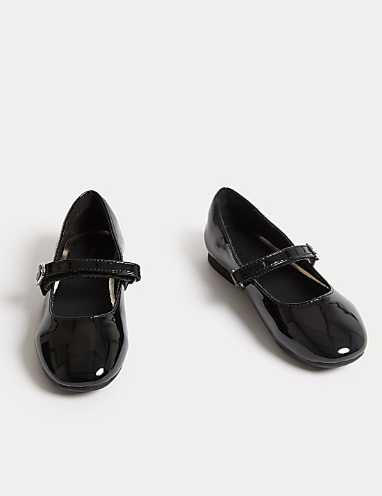 Kids' Patent Ballet Pump Shoes (4 Small - 2 Large)