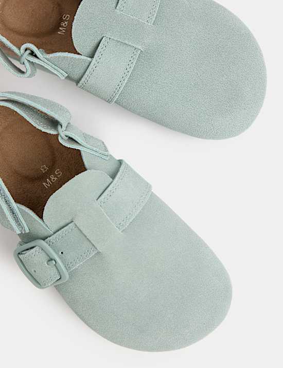 Kids Suede Riptape Clogs (4 Small - 2 Large)