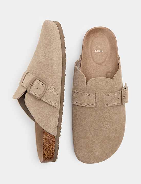 Kids' Suede Footbed Clogs (3 Large - 6 Large)
