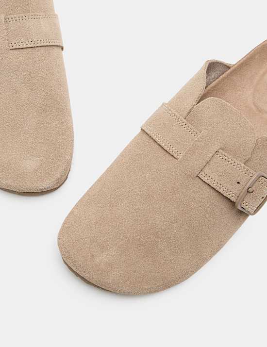 Kids' Suede Footbed Clogs (3 Large - 6 Large)