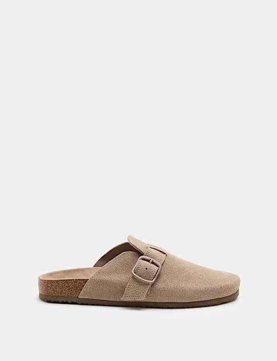 Kids' Suede Footbed Clogs (3 Large - 6 Large)
