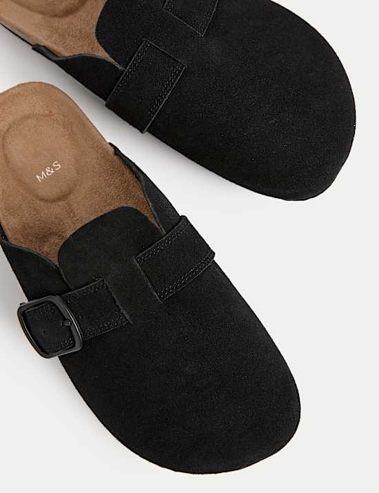 Kids' Suede Footbed Clogs (3 Large - 6 Large)