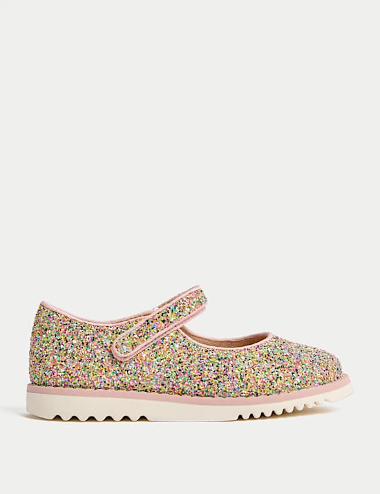 Kids' Glitter Mary Jane Shoes (4 Small - 2 Large)