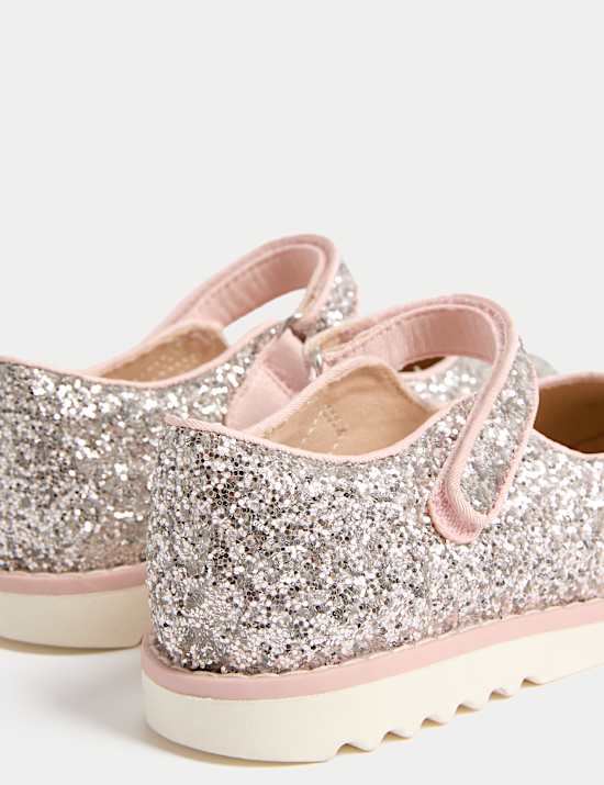 Kids' Glitter Mary Jane Shoes (4 Small - 2 Large)