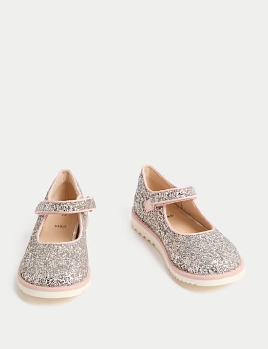 Kids' Glitter Mary Jane Shoes (4 Small - 2 Large)
