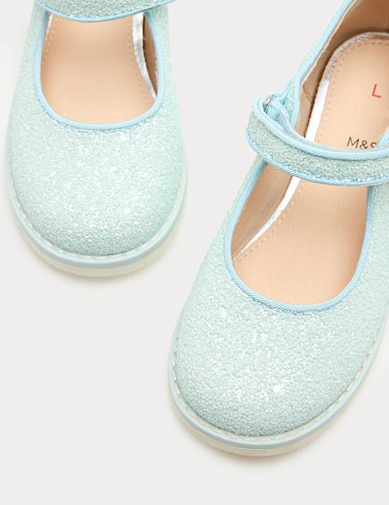 Kids' Glitter Mary Jane Shoes (4 Small - 2 Large)