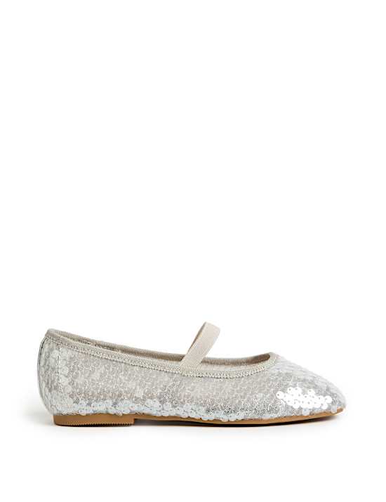 Kids' Sequin Ballet Pumps (4 Small - 2 Large)