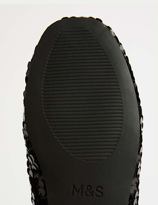 Kids' Sequin Ballet Pumps (4 Small - 2 Large)