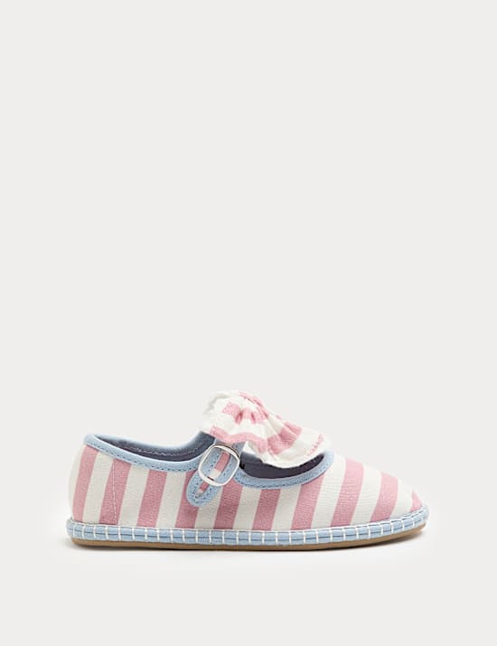 Kids' Heritage Stripe Ballet Shoes (4 Small-2 Large)