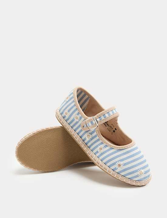 Kids' Heritage Stripe Ballet Shoes (4 Small-2 Large)