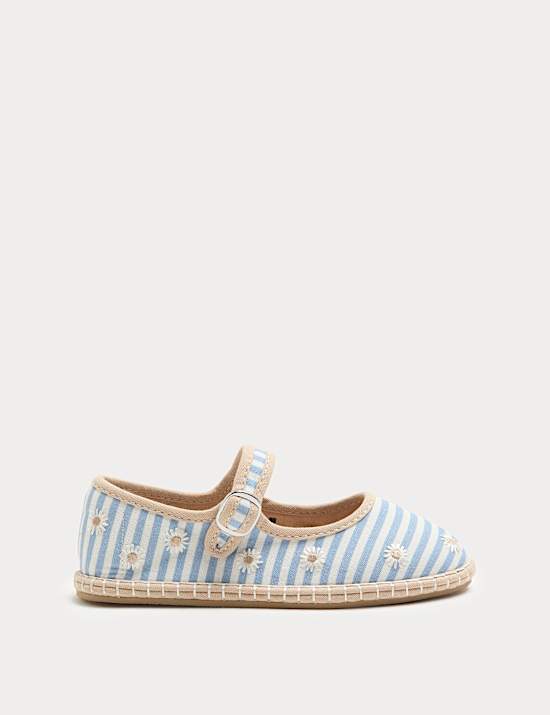 Kids' Heritage Stripe Ballet Shoes (4 Small-2 Large)