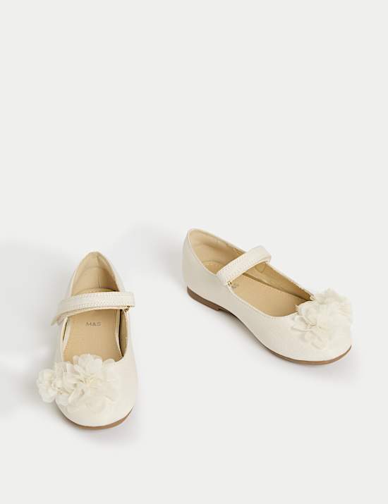 Kids' Floral Ballet Pumps(4 Small - 6 Large)