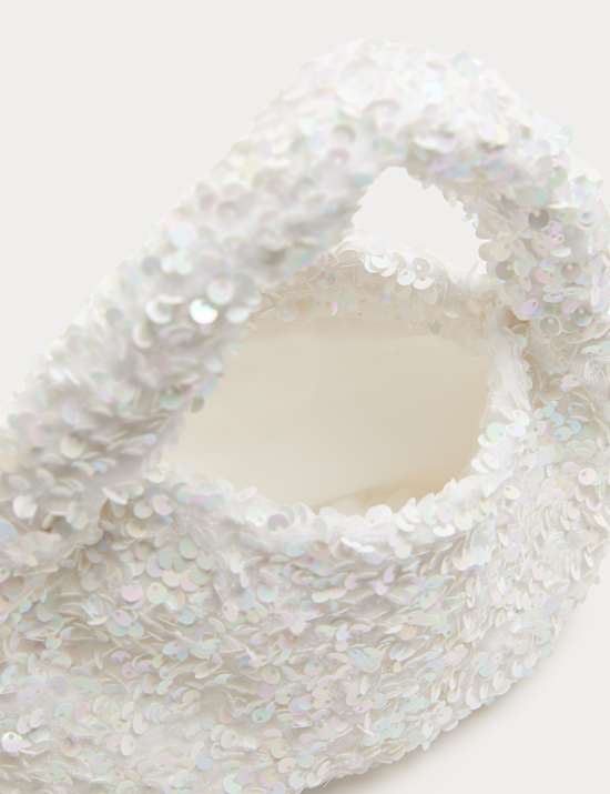 Sequin Hand Held Bag