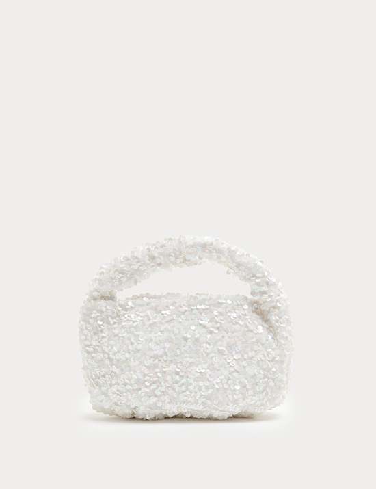 Sequin Hand Held Bag