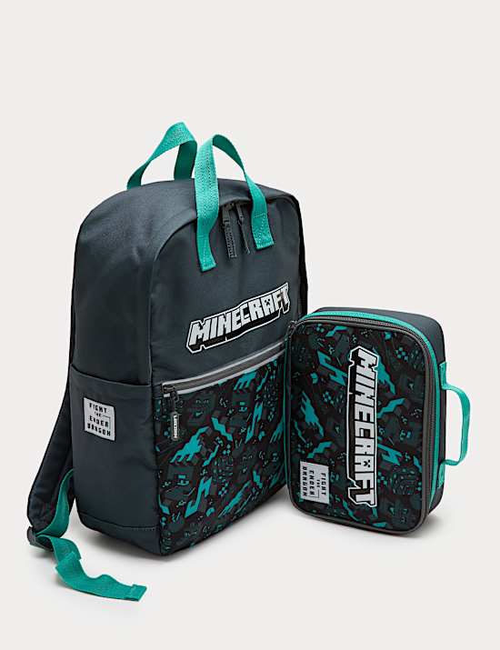 Mochila y caja de almuerzo de 2 piezas de Minecraft&trade;